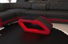 Couchtisch Swing - Ledermix - schwarz-rot Bild 5
