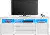 TV-Sideboard Goole / Goal, Holzwerkstoff, Weiß, 200 x 74 x 44 cm Bild 2