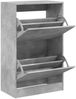 vidaXL Schuhschrank Betongrau 60x34x96,5 cm Holzwerkstoff 839948 Bild 2