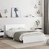 vidaXL Bettgestell mit Kopfteil LED-Beleuchtung Weiß 120x190 cm 3207637 Bild 4