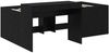 vidaXL Hochbett mit Schreibtisch für Kinder Schwarz 75 x 190 cm 3422684 Bild 3