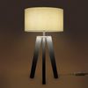 Paco Home Tischleuchte Canvas uni Color, ohne Leuchtmittel, Stehlampe Vintage Fuß LED Lampe Wohnzimmer Skandinavischer Stil E27 Bild 3