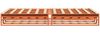 vidaXL Massivholzbett ohne Matratze Wachsbraun 120x190 cm Kiefernholz 850865 Bild 5