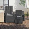 vidaXL 3-tlg. Gartenbox-Set Grau Massivholz Kiefer 823957 Bild 3