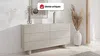 Vente-unique - LUDIMA Kommode Holz, Platte Beige - B 41,8 cm x H 81,3 cm x L 150 cm Bild 2