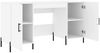 vidaXL Schreibtisch Weiß 140x50x75 cm Holzwerkstoff 829556 Bild 5