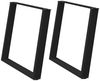 vidaXL Esstischbeine U-Form 2 Stk. Schwarz 100x(72-73) cm Stahl 4012804 Bild 2