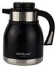 Michelino 1.2L Thermoskanne Doppelwandig Getränkespender Isolierkanne Kanne Kaffee Tee Teekanne Schwarz Bild 2