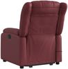 vidaXL Massagesessel mit Aufstehhilfe Elektrisch Weinrot Kunstleder 3205289 Bild 5