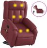 vidaXL Massagesessel mit Aufstehhilfe Elektrisch Weinrot Kunstleder 3205289 Bild 2