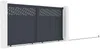 Vente-unique - BAZIO Eingangstor Metall Grau - B 4,6 cm x H 178 cm x L 348 cm Bild 5