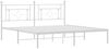 vidaXL Bettgestell mit Kopfteil Metall Weiß 183x213 cm 374393 Bild 4