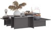 vidaXL Couchtische 2 Stk. Hochglanz-Grau 111,5x50x33 cm Holzwerkstoff 805578 Bild 3