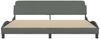 vidaXL Bettgestell "Dover" Dunkelgrau 193x203 cm Stoff 373298 Bild 4