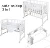 roba Stubenbett 'safe asleep®' 3 in 1- mit Zubehör 'Sternenzauber' - Beistellbett - Bank - Weiß Bild 3