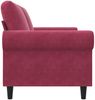 vidaXL 2-Sitzer-Sofa Weinrot 140 cm Samt 359533 Bild 5