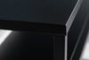 Eleganter Couchtisch mit Ablage ACERO 100cm schwarz Metall Loft Bild 3
