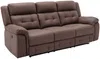 Vente-unique - ORTIANO Sofa StoffStoff Braun - B 97 cm x H 102 cm x L 223 cm Bild 4
