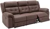 Vente-unique - ORTIANO Sofa StoffStoff Braun - B 97 cm x H 102 cm x L 223 cm Bild 5