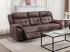 Vente-unique - ORTIANO Sofa StoffStoff Braun - B 97 cm x H 102 cm x L 223 cm Bild 2