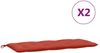vidaXL Gartenbank-Auflagen 2 Stk. Melange Rot 120x50x7 cm Stoff 4002603 Bild 4