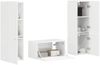vidaXL TV-Schrankset 5 pcs Hochglanz Weiß Holzwerkstoff 3409100 Bild 3