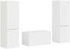 vidaXL TV-Schrankset 5 pcs Hochglanz Weiß Holzwerkstoff 3409100 Bild 2