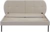 Polsterbett Porvoo Samt 140x200 cm Beige [en. casa] Bild 4