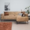 Bronx71 Ledersofa Kansas 3-Sitzer beige Bild 5