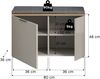 Sitzbank inkl. Sitzkissen (B/H/T: 80x48x36 cm) in Kaschmir Nachbildung und Kaschmir Nachbildung Bild 4