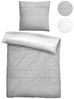 biberna Baumwoll-Satin Bettwäsche 0614509 WAND, sturmgrau, 1x 135x200 cm + 1x 80x80 cm Bild 5