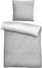 biberna Baumwoll-Satin Bettwäsche 0614509 WAND, sturmgrau, 1x 135x200 cm + 1x 80x80 cm Bild 2