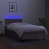 vidaXL Boxspringbett mit Matratze & LED Taupe 100x200 cm Stoff 3133217 Bild 4