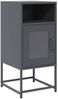 vidaXL Nachttisch Anthrazit 36x39x78 cm Kaltgewalzter Stahl 853412 Bild 2