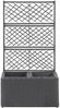 vidaXL Hochbeet mit Rankgitter 2 Töpfe 58×30×107cm Poly Rattan Schwarz 46931 Bild 2