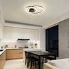 Nettlife LED Deckenleuchte Wohnzimmer 2 Ringe Schwarz/Weiß/Silber Modern 23W Deckenlampe 40.5CM, Nicht dimmbar, LED fest integriert, Warmweiß, für Wohnzimmer Schlafzimmer Flur Büro Balkon Küche Bild 4