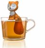 WestCraft Teesieb Cute Animal Tee-Sieb, Tee Ei, Tea Infuser, Teekugel Silikon Fuchs, Silikon, (1-St), Lustige Tee-Ei-Tier-Figuren, Zur Zubereitung von 1 Tasse losen Tee Bild 2