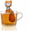 WestCraft Teesieb Cute Animal Tee-Sieb, Tee Ei, Tea Infuser, Teekugel Silikon Fuchs, Silikon, (1-St), Lustige Tee-Ei-Tier-Figuren, Zur Zubereitung von 1 Tasse losen Tee Bild 3