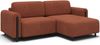 Ecksofa Acossta Jaffray Mikrofaser Ziegelrot mit Schlaffunktion Bild 2