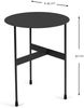 Spinder MIRA HIGH Beistelltisch, Stahl, minimalistisches Design, schwarz Bild 4