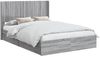 vidaXL Bettgestell mit Stauraum und Kopfteil Grau Sonoma 160x200 cm 3414370 Bild 2