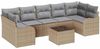 vidaXL Gartensofa-set Beige 55 x 55 x 37 cm Poly-Rattan 3345620 Bild 2
