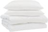 vidaXL Sommerdecke mit Kissen 3 pcs Weiß Mikrofaser 3377308 Bild 2