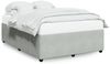 vidaXL Bettgestell ohne Matratze Hellgrau 140x190 cm Samt 3285006 Bild 2
