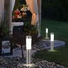 6er Set LED Solarleuchte, Edelstahl, Erdspieß, H 56 cm Bild 5