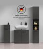 mokebo Badmöbel-Set Der Steuermann, (3-teilig), Unterschrank, Beistellschrank & Hochschrank in Schwarz Bild 3