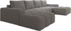 Ecksofa Cento, Couch U-Form, Sofa U-Form Teddy-Bouclé, 360 x 57 x 180 cm, Hellgrau Bild 3