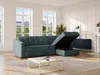 Vente-unique - DARIELO Sofa Stoff Blau - B 223 cm152 cm x H 85 cm x L 275 cm Bild 2