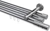 Innenlauf-Gardinenstangen-Set Siteno Elanto 200 cm, 3-läufig, 20 mm Ø Chrom Bild 1