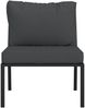 vidaXL Gartenstühle mit Grauen Kissen 2 Stk. 60x74x79 cm Stahl 362717 Bild 4